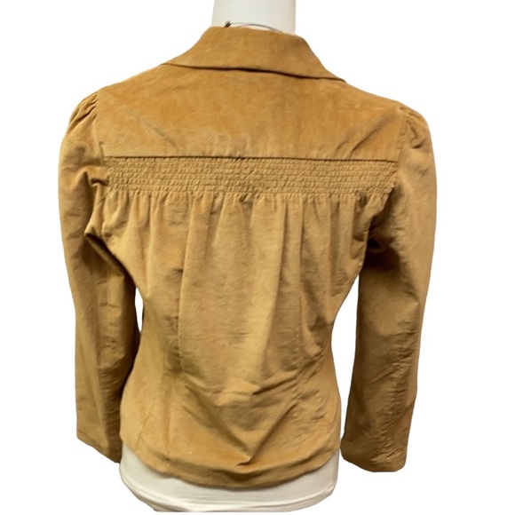 Work For Weekend Retro Corduroy Tan Cotton Jacket - Picture 4 of 5